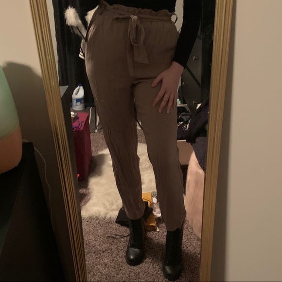 High waisted tie pants - Picture 2 of 2